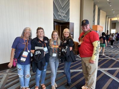 Animal welfare staff at conference